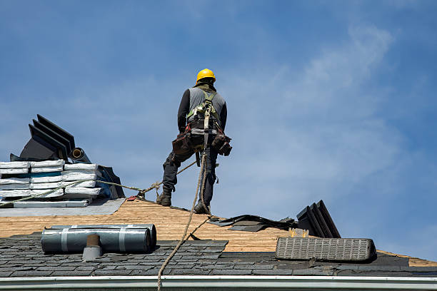 Professional Gutter Installation technician working in Morgantown, KY